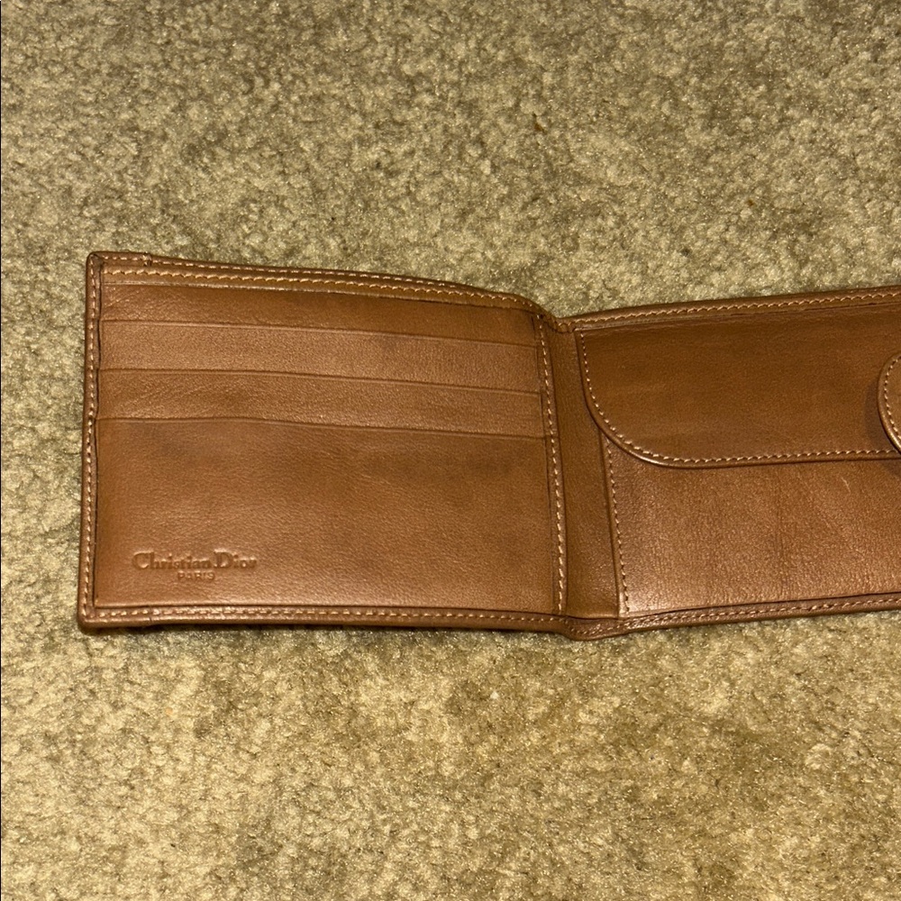 CHRISTIAN DIOR HONEYCOMB WOMEN'S PVC,LEATHER WALLET - Picture 4 of 12